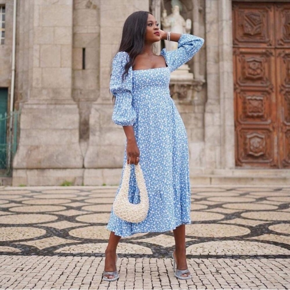 Reformation Mica Floral Dress